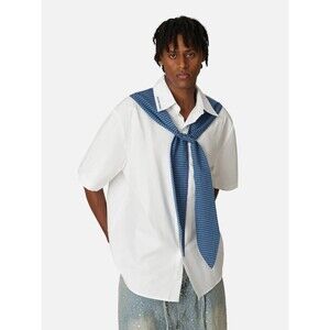 Aelfric Eden Shirt Blue Necktie Size XL Quirky Casual